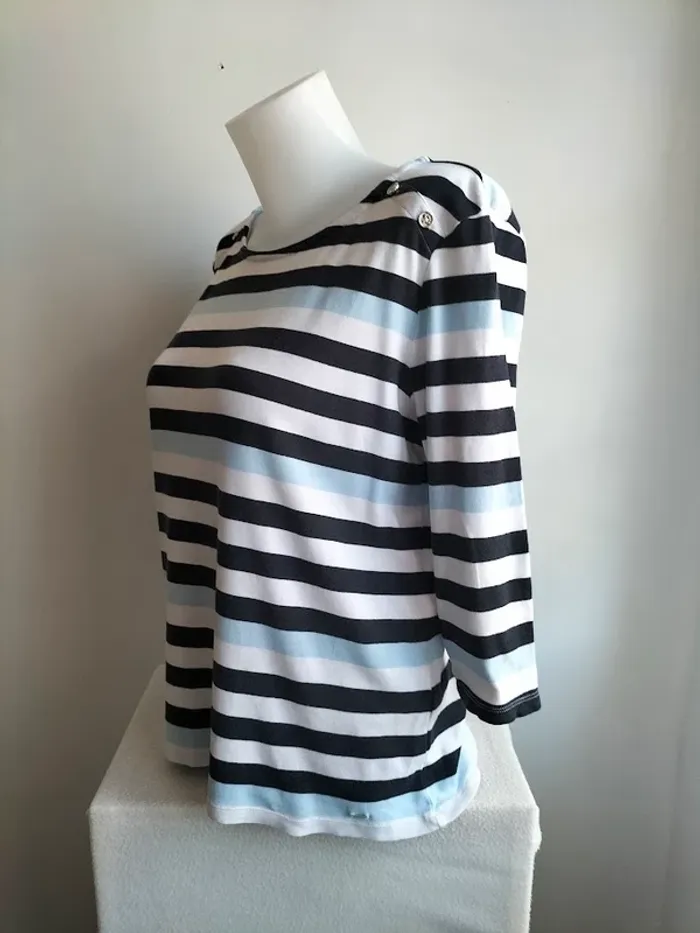 Pull Femmes Manches 3/4 100% Coton - Tommy Hilfiger - Taille XL - photo numéro 4