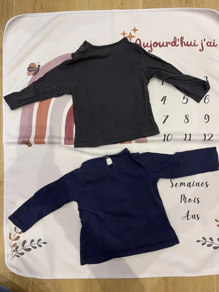 Lot de 2 t-shirts bébé fille – 18 mois - photo numéro 2