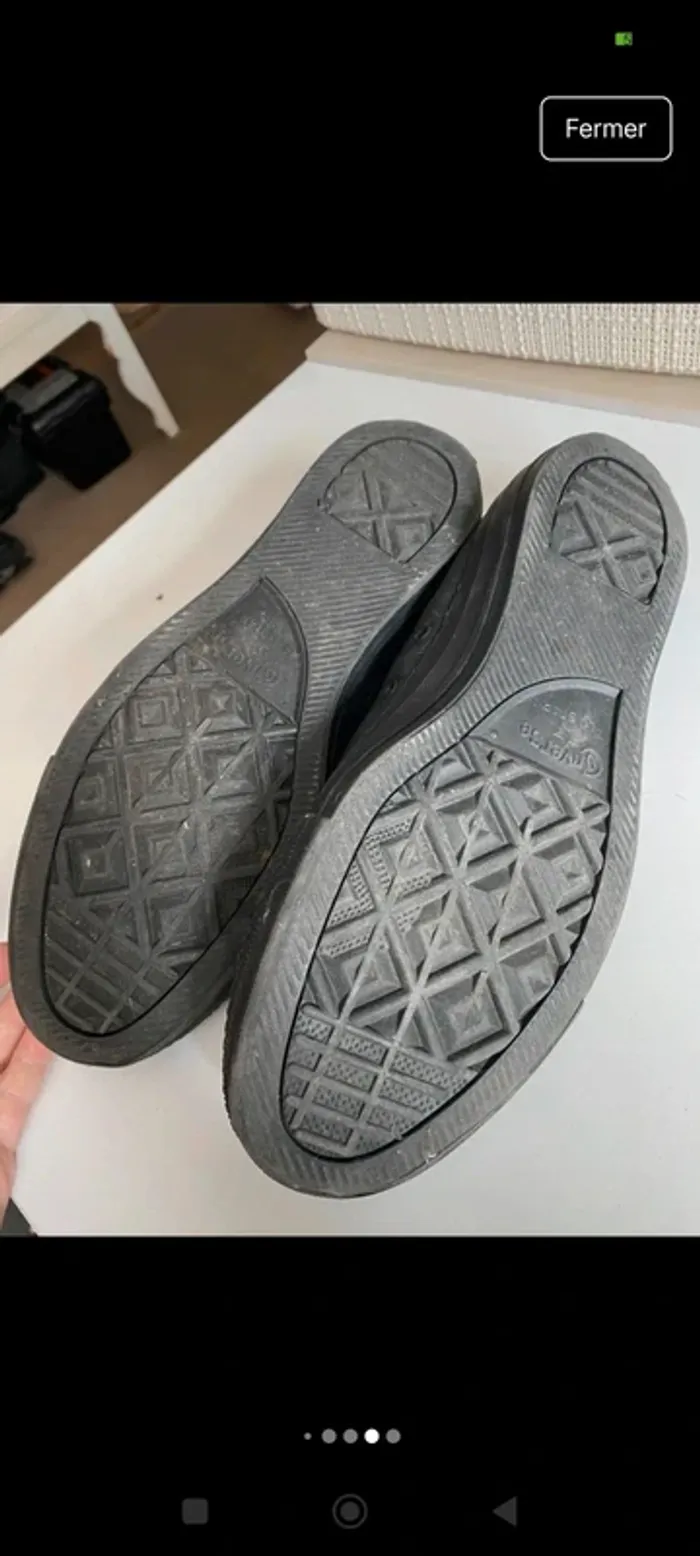converses noires taille 45 - photo numéro 6