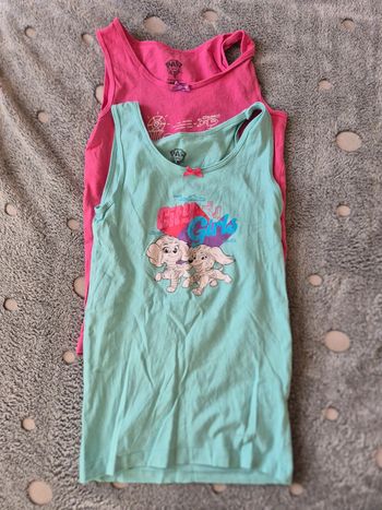 Lot de 2 maillots de corps 10 ans