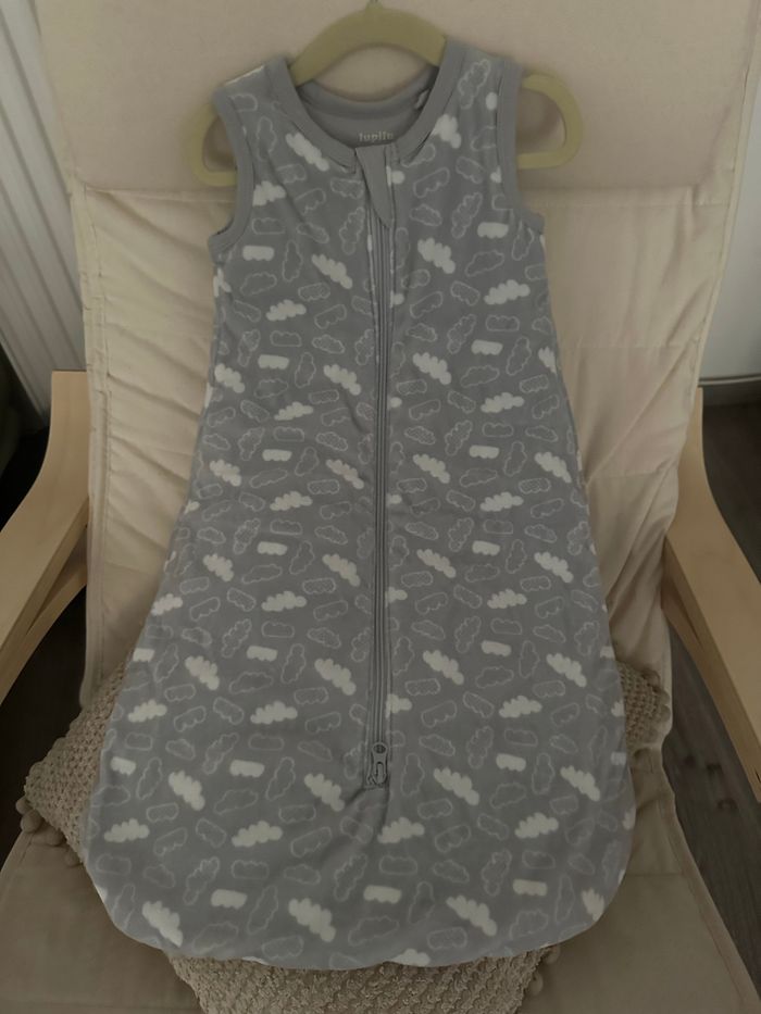 Gigoteuse velours lupilu grise motif nuages