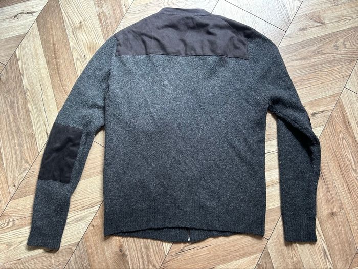 Cardigan Zippé ZAC Black Edition - Laine d'Agneau - Gris Anthracite - photo numéro 6