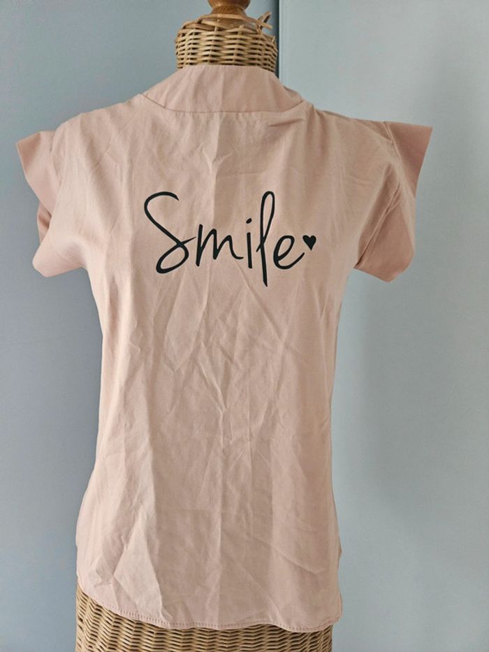 T-shirt femme S/M smile coul - photo numéro 3