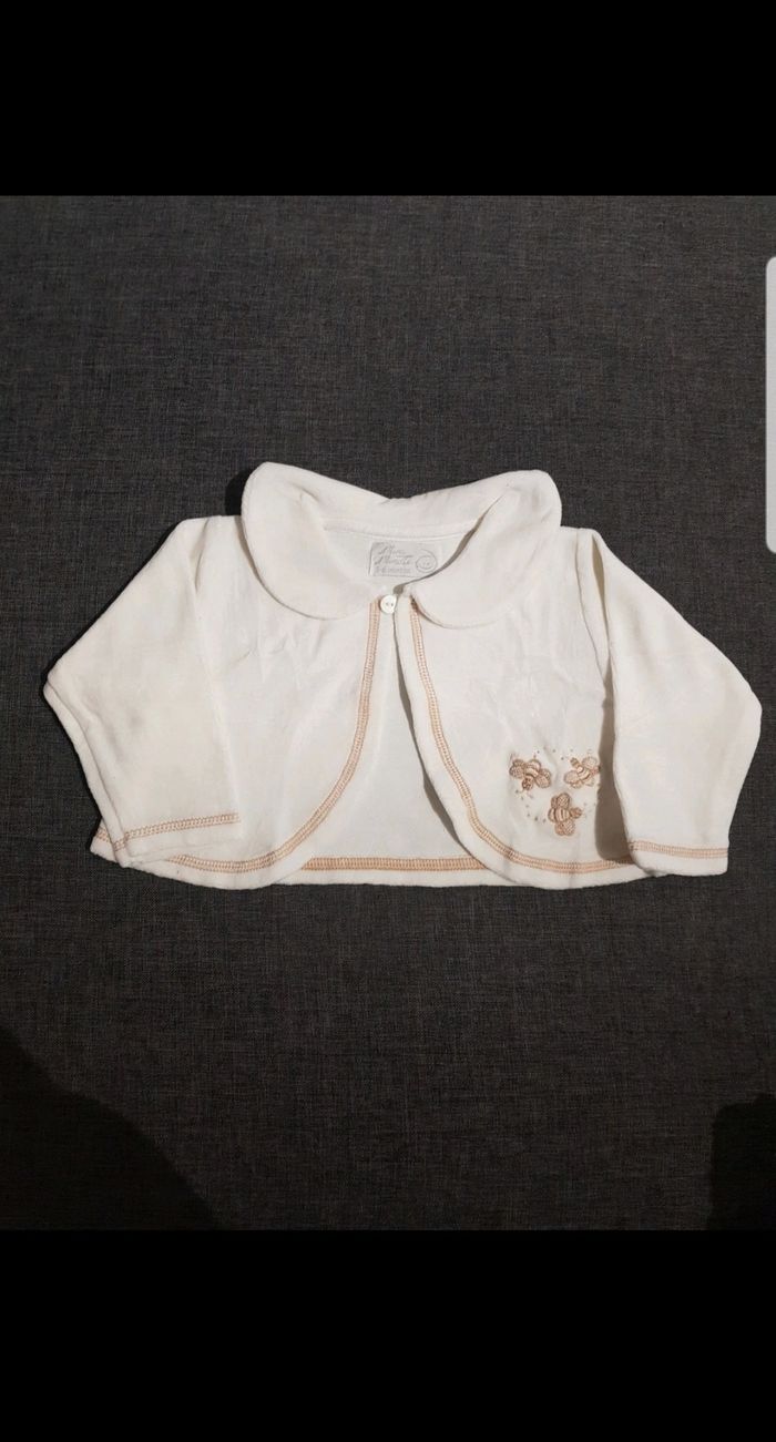 Boléro bébé fille 3-6 mois