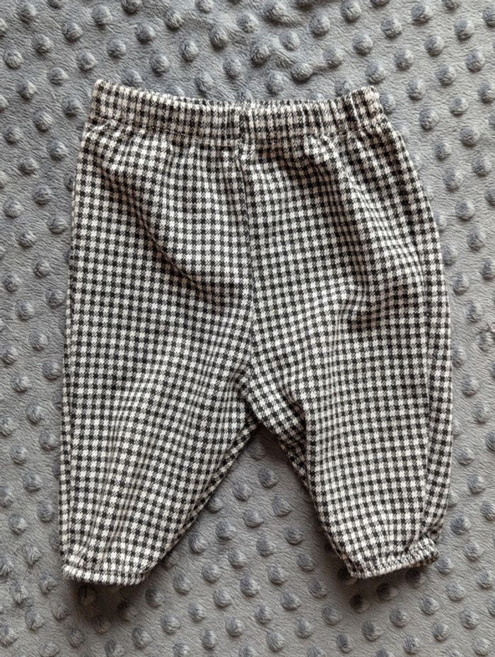 Lot 3 Bas Bébé : Obaibi (Rose), Bleu & Carreaux - Taille 1 Mois - photo numéro 3