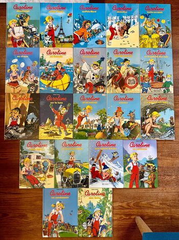 21 titres Caroline lot collection livres bd albums Pierre Probst anciens