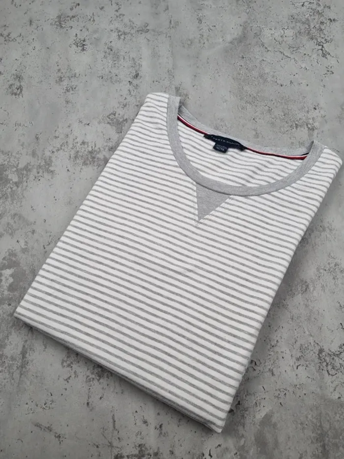 Sweat rayé Tommy Hilfiger – Taille XL/42 Femmes