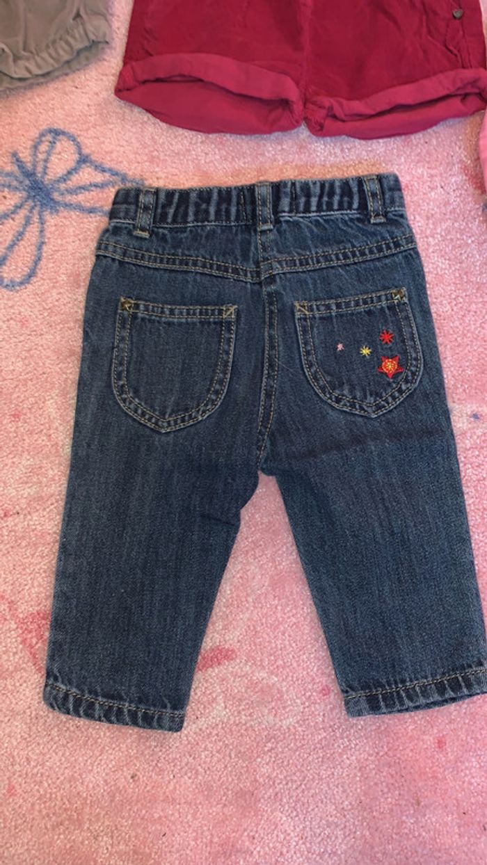 Lot de 6 vêtements jeans short jupe en 6 mois - photo numéro 7