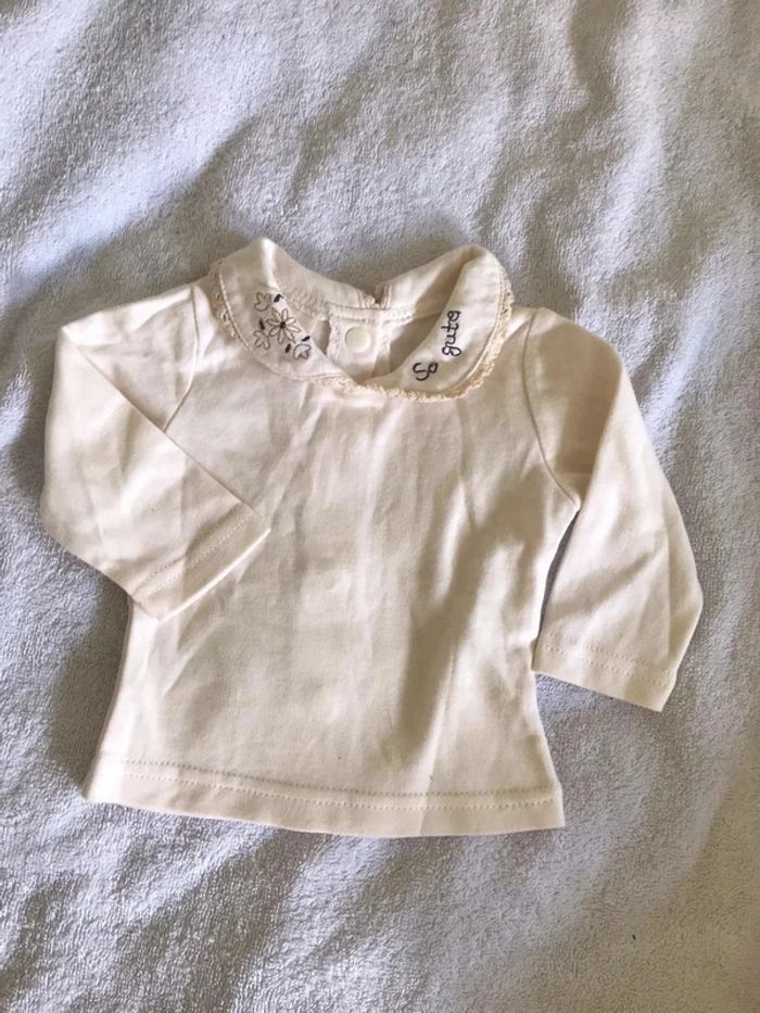 Grenouillère avec tshirt manches longues mixte neuf 🌸 taille 0/3 mois - photo numéro 6