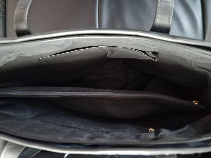 Sac Cabas A Carreaux Noirs Gris Cuir Synthétique - photo numéro 20