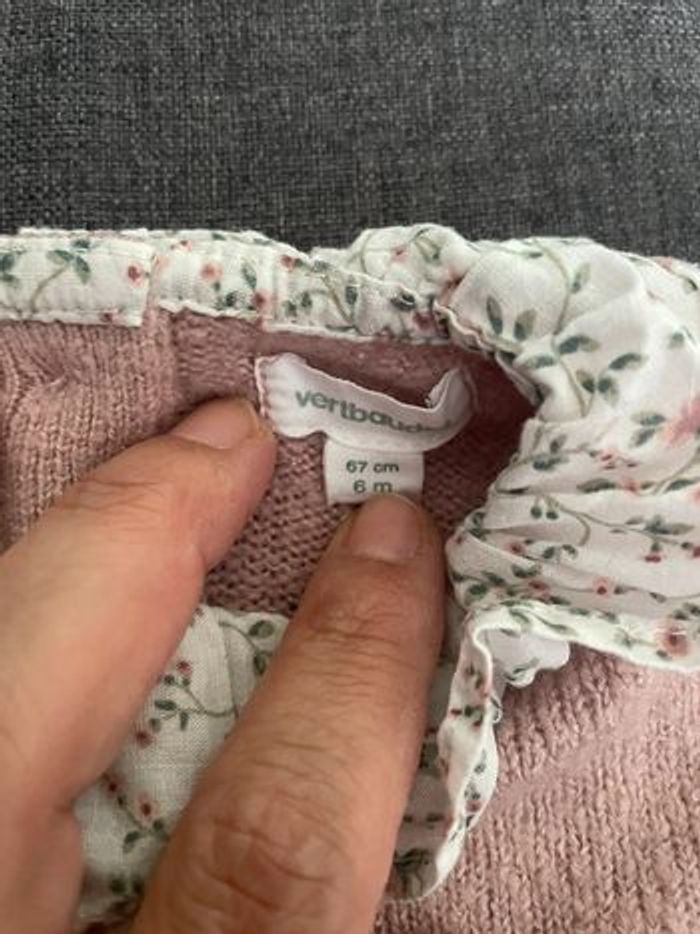 Pull col liberty rose 6 mois Vert Baudet - photo numéro 3