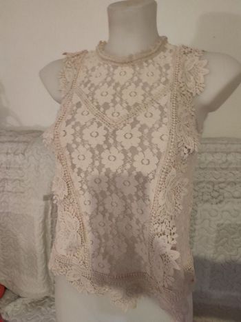 #kytieSfemme. Chemise blouse sans manche taille S