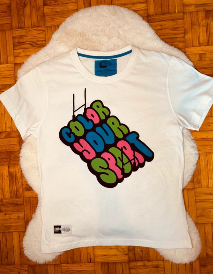 T-shirt blanc color your sport Kube taille M