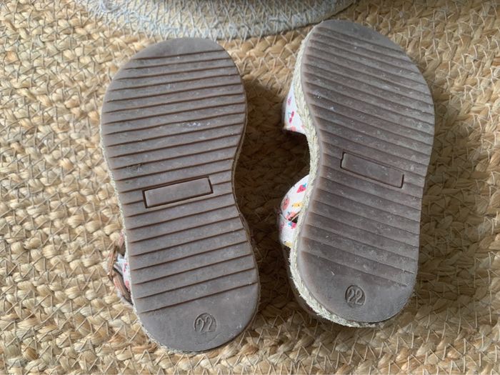 Sandales tissus beige noeud fruits Nini & girls 22 - photo numéro 6