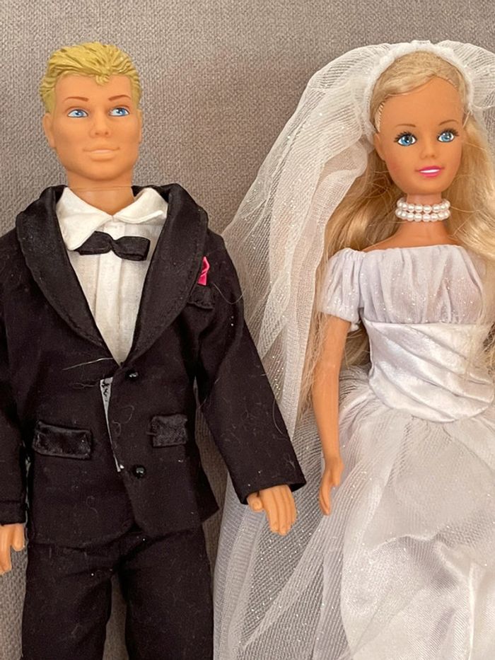 poupées Barbie couple de mariés - photo numéro 2