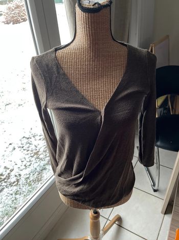 Blouse croisé à l’avant bershka