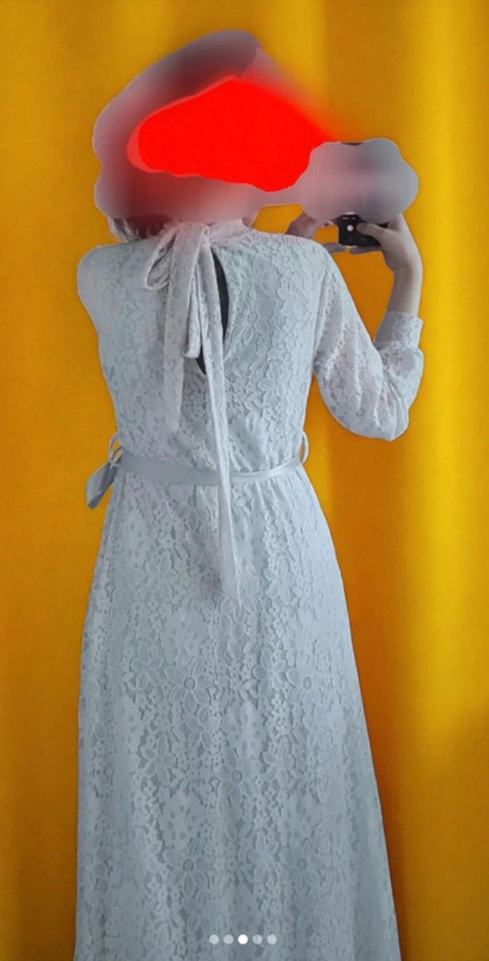 Robe élégante en guipure, style bohème chic - photo numéro 4