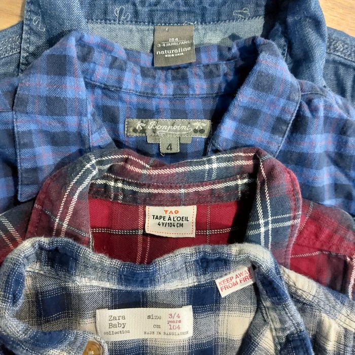 Lot de 4 chemises manche longue 4 ans - photo numéro 2