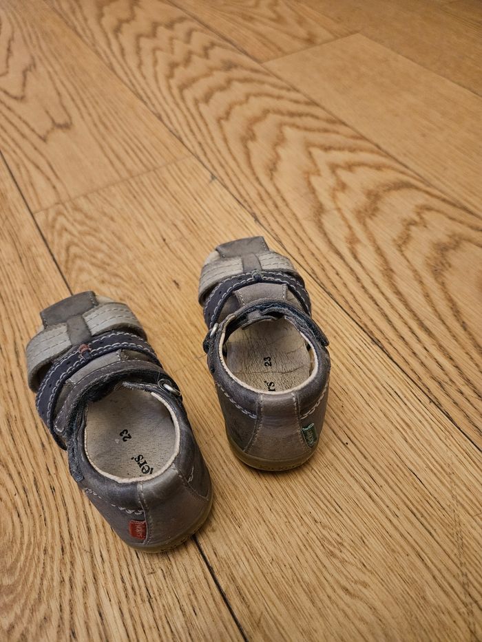 Sandales kickers 23 cuir - photo numéro 2