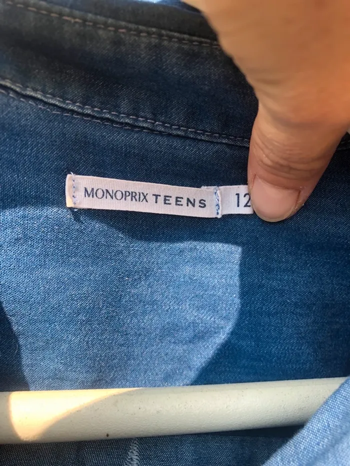 Chemise jean 12 ans - photo numéro 2