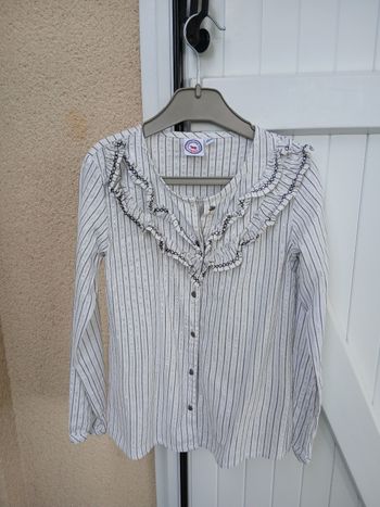 chemise rayée filles CDP taille 8 ans