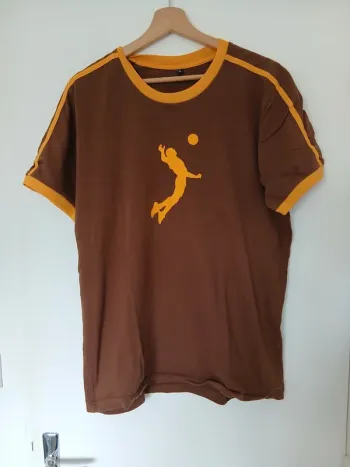 Tee short basket marron et jaune XL