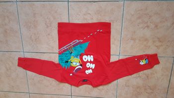 Sweat garçon 7-8 ans rouge Minions