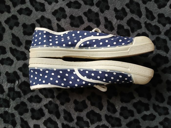 Tennis Bensimon B79 à pois blancs 37 - photo numéro 2