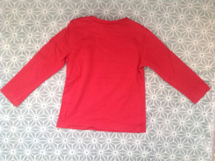 Tee-shirt Zara rouge -18/24 mois - photo numéro 4