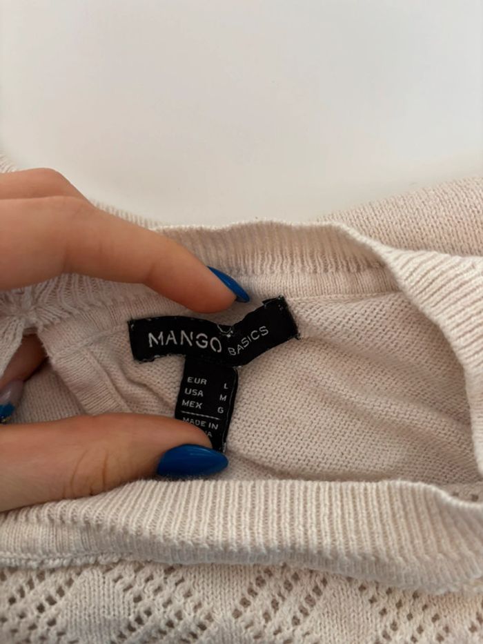 Pull ajouré mango femme - Taille L - photo numéro 3