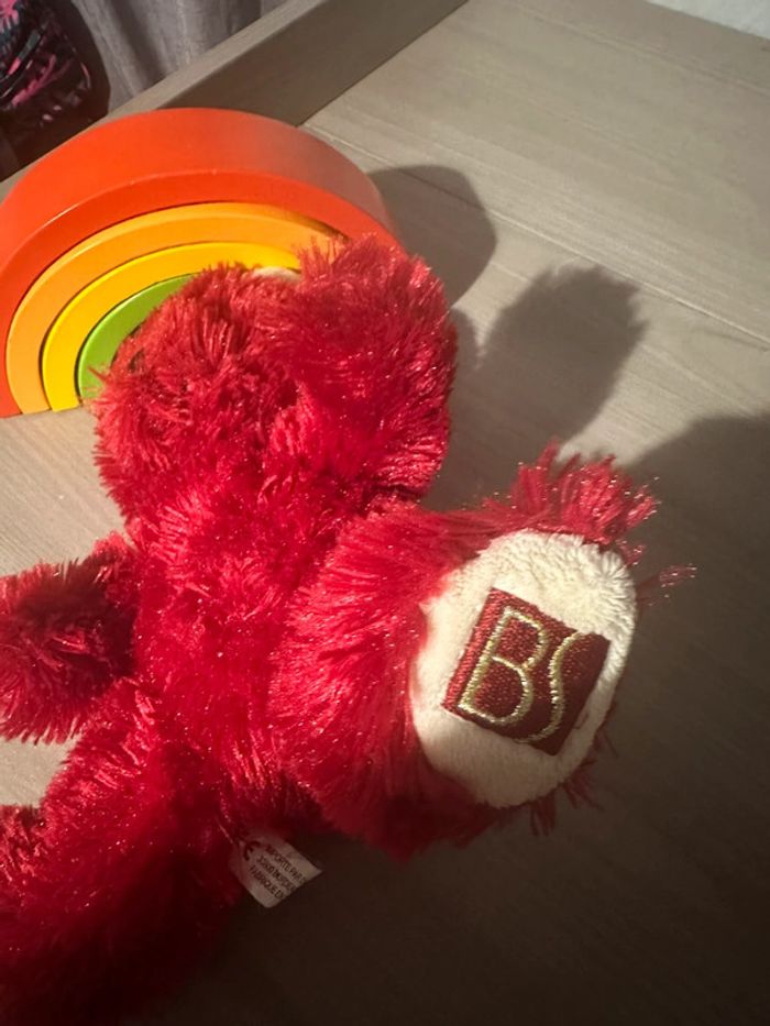Doudou Ours Beauty success - Rouge - photo numéro 3