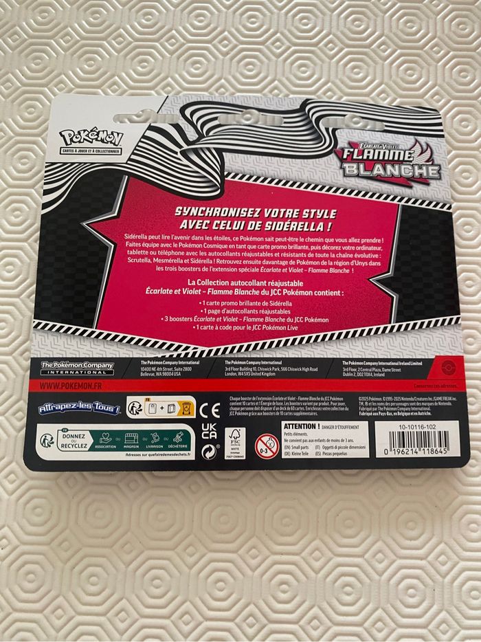 Lot de 2 tripack EV10.5 - foudre noire/flamme blanche- ev10.5 - Pokemon - EV 10.5 - neuf et scellés - photo numéro 4