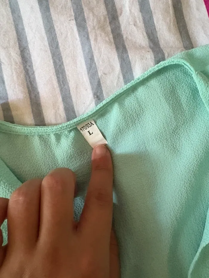 Haut shein turquoise - photo numéro 2