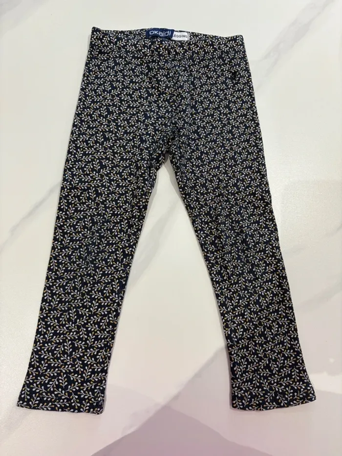 Legging bleu/blanc/jaune Okaïdi 4 ans > 104 cm