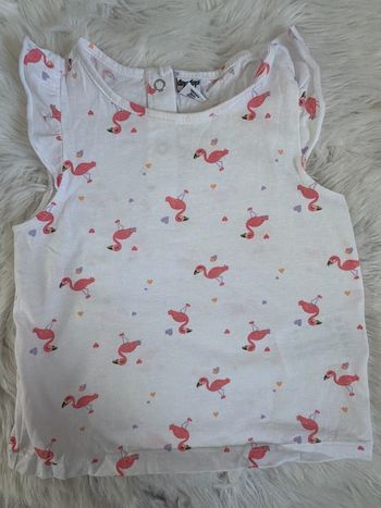Top Dopo Dopo flamant rose 12 mois