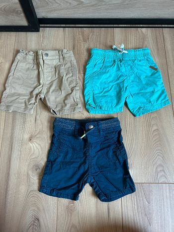 Lot de 3 shorts 12 mois