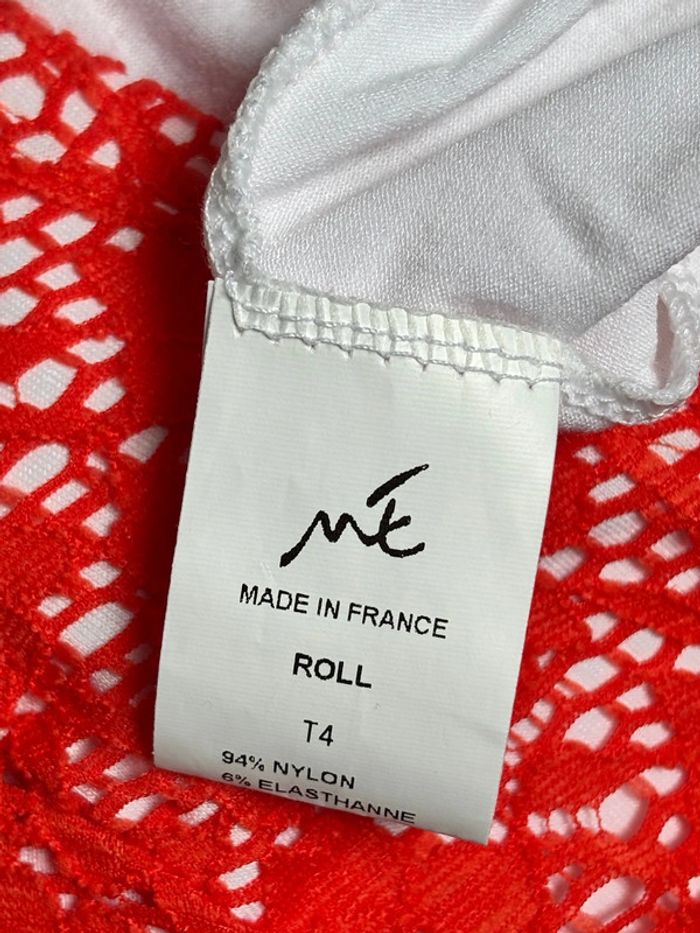 Robe orange rouge broderie mé Paris - photo numéro 10