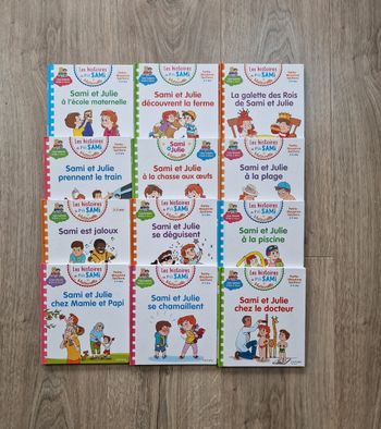 Lot de 12 livres sami et julie maternelle
