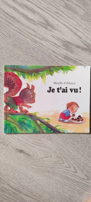 Livre enfant Je t'ai vu