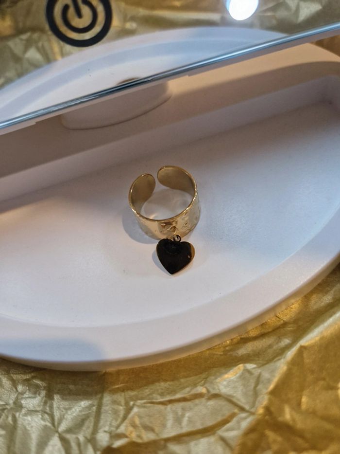 Bague ajustable coeur - photo numéro 2