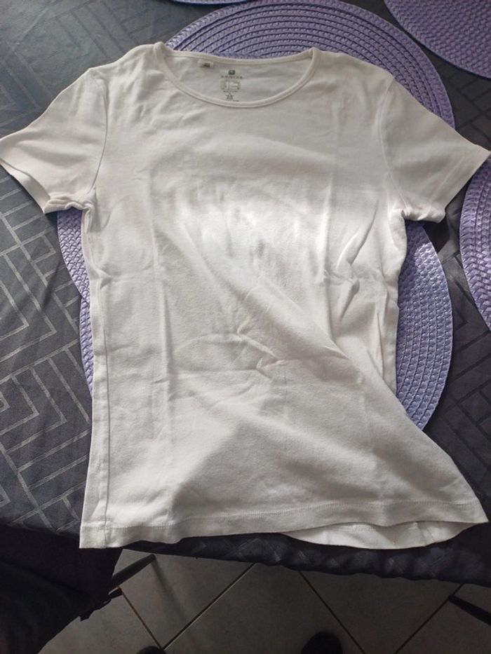 T-shirt femme blanc de taille M - photo numéro 2