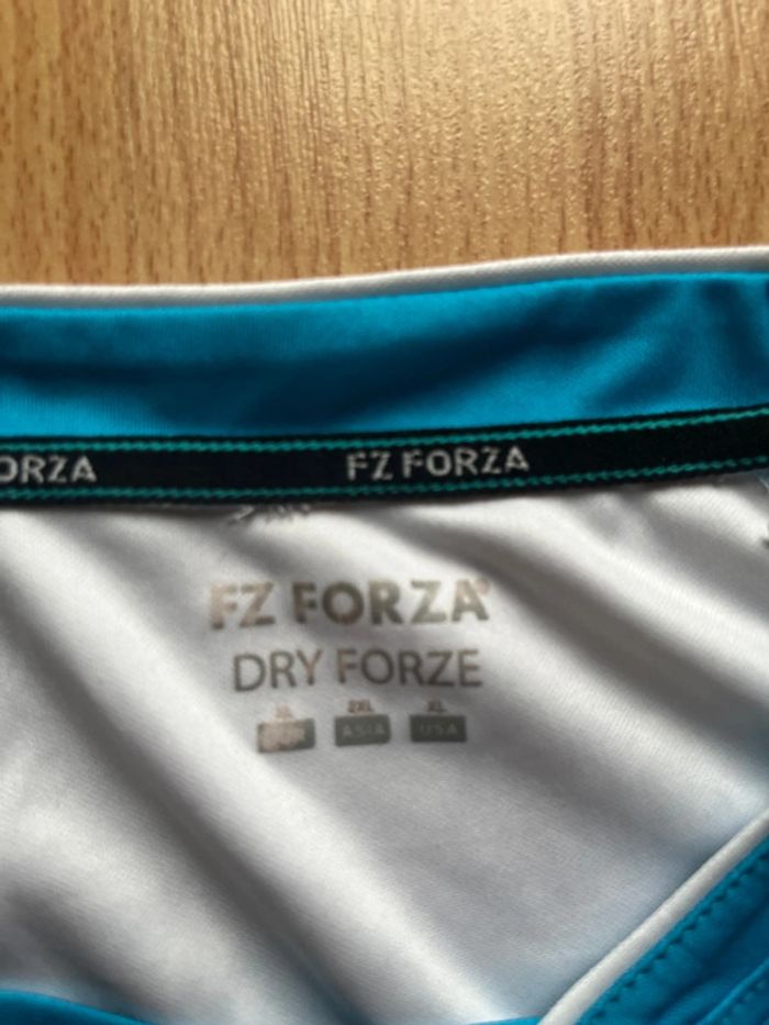 Maillot badminton FZ Forza  / XXL /Turquoise et blanc /Excellent - photo numéro 3