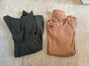 Robes gaze de coton 3-4 ans