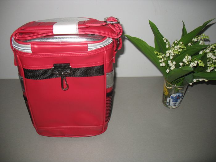 SAC ISOTHERME BORDEAUX ET ARGENT "BE COOL" - NEUF - n°11 - photo numéro 2