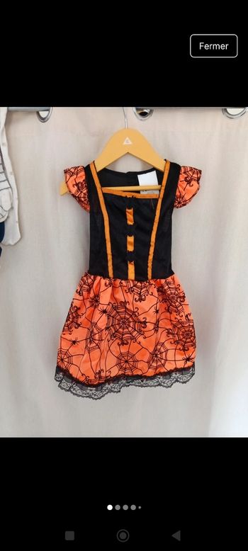 Déguisement sorcière rubies 2 ans