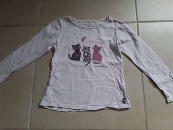 T-shirt manches longues fille 7 ans SERGENT MAJOR TBE