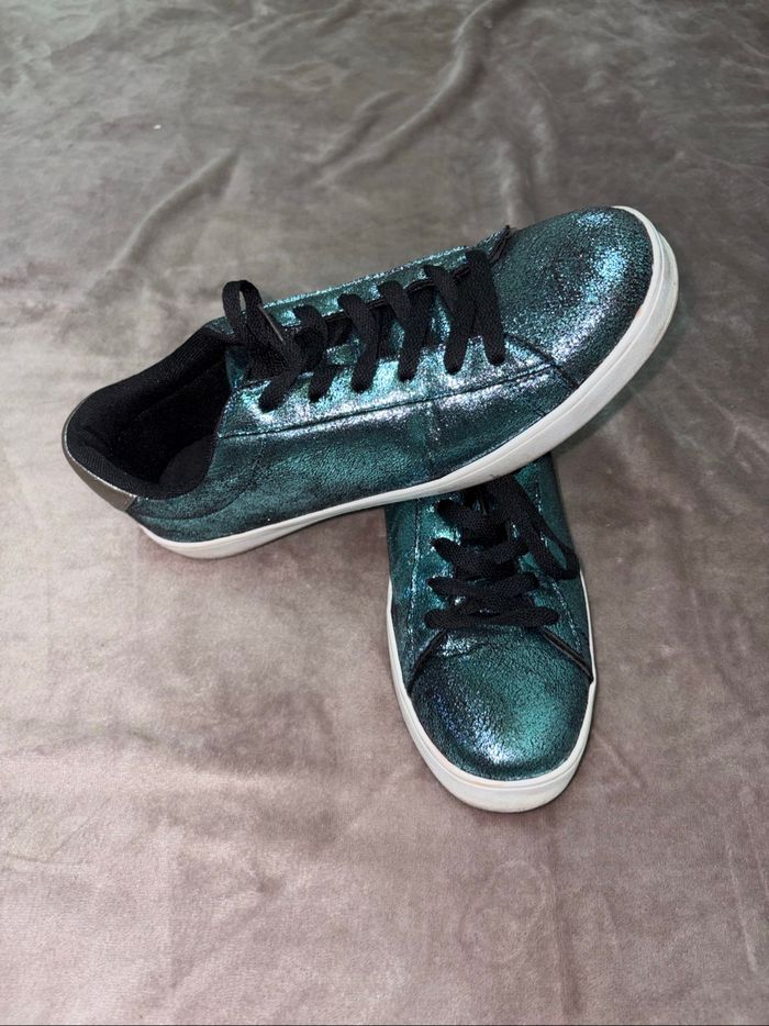 Baskets à paillettes femme taille 41 en bon état. - photo numéro 6