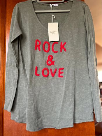 Pull kaki col v rock & love