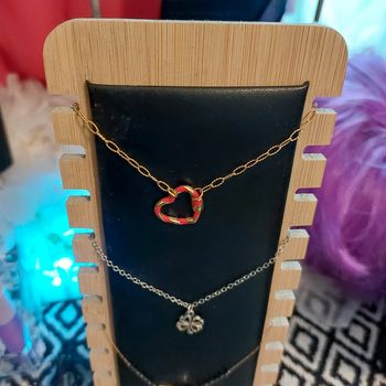 Magnifique collier neuf acier