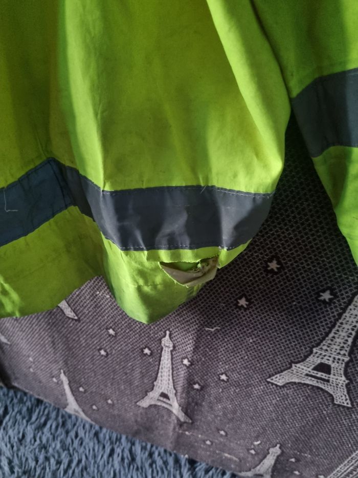 Veste de travail jaune fluo et bande réfléchissant taille L - photo numéro 7